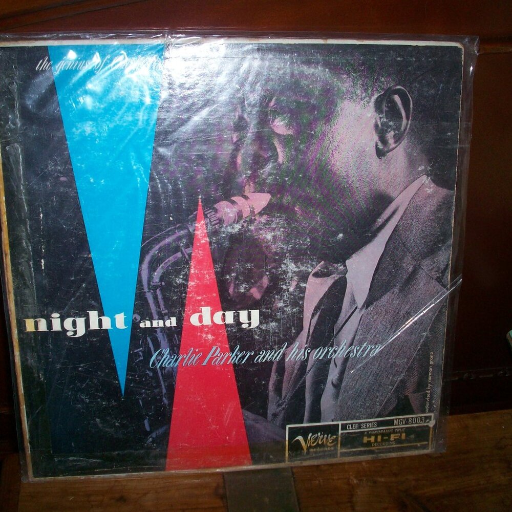 CHARLIE PARKER NIGHT AND DAY  VERVE RECORDS  LP MGV8003 VINYL Record Nice,